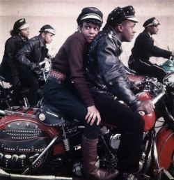 theoddjacket:  Black Harlem Motorcycle Club, 1959. 