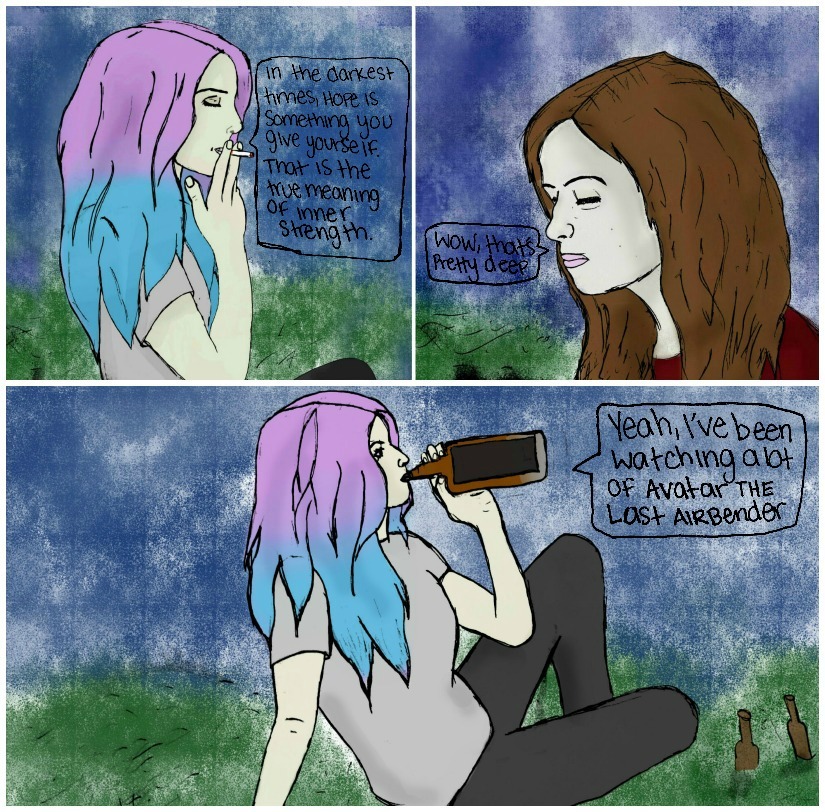 patientlights: Eyes closed((Sorry I haven’t posted a new comic in a while, I’ve