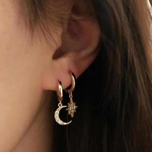 greatestaesthetics:  “When the moon is not full, the stars shine more brightly.”Get them here → https://latestaesthetics.com/products/moon-star-hoop-earrings