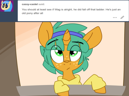 ask-glittershell: “The rest I sneak from Diamond Tiara’s trash…  It’s small but she throws out a lot of good cloths!”  [Support Glittershell on Patreon]  x3