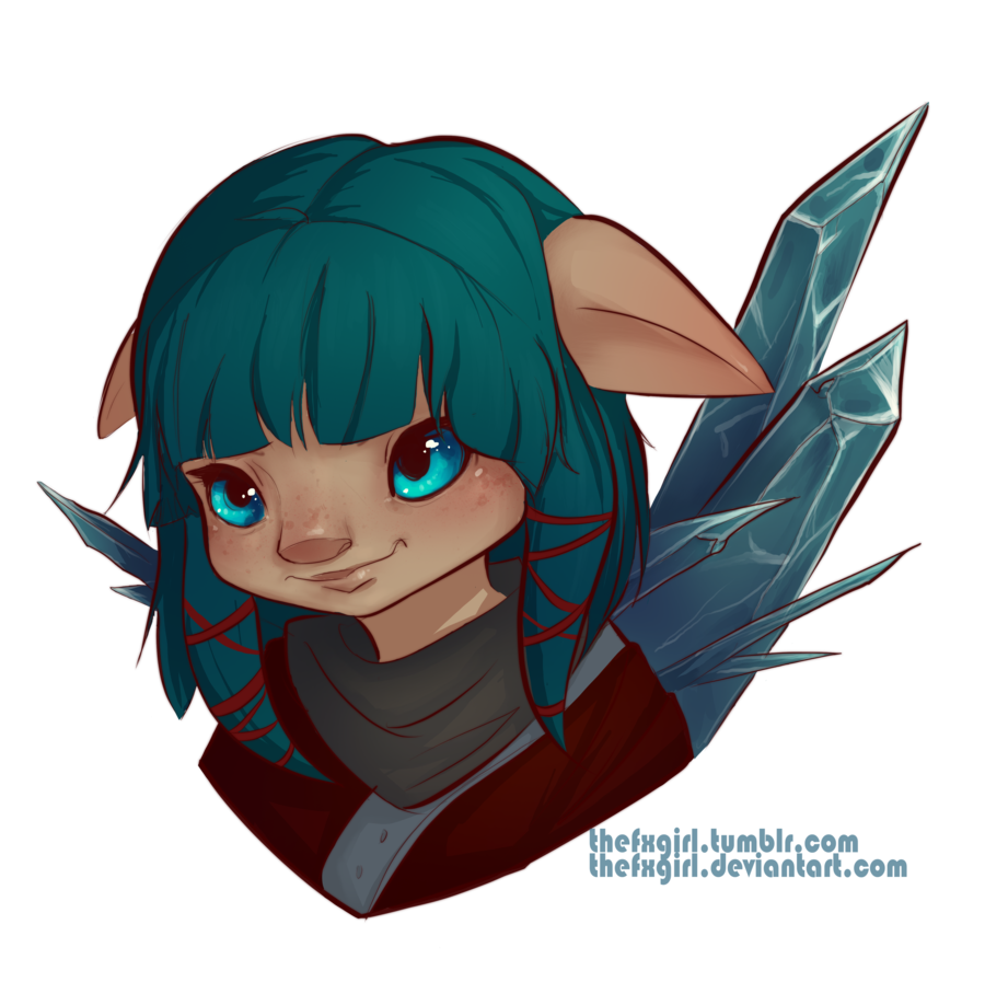 thefxgirl:  Quinna Zikk by TheFXGirl  Drew a little bust of my main GW2 Character