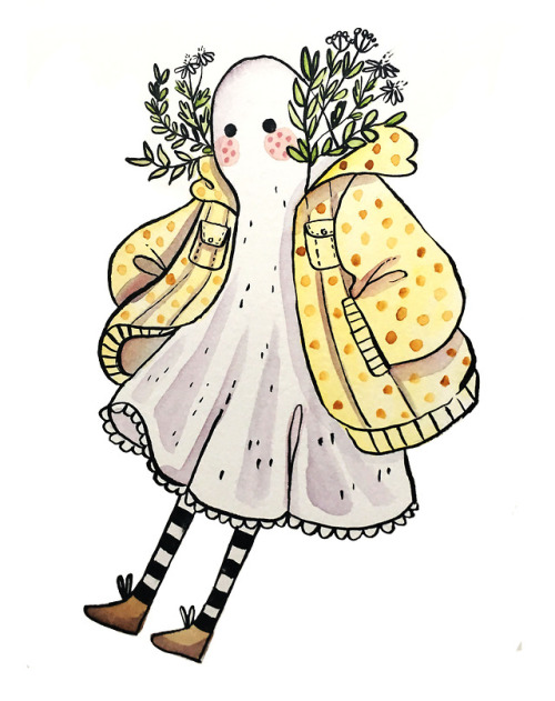 lanylevendula:Little Ghostie in a Raincoat