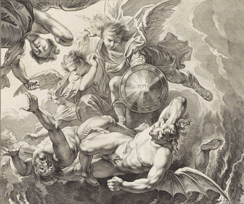 The Fall of the Rebel AngelsJan Punt (Dutch; 1711–1779), engraver; drawn by Jacob de Wit (Dutch; 169