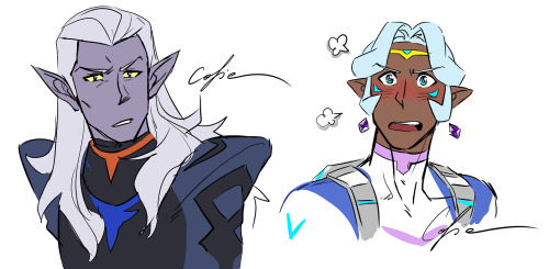 They argue. XD;I gave Alfive a backpack because I honestly really hate how Allura’s basic suit liter