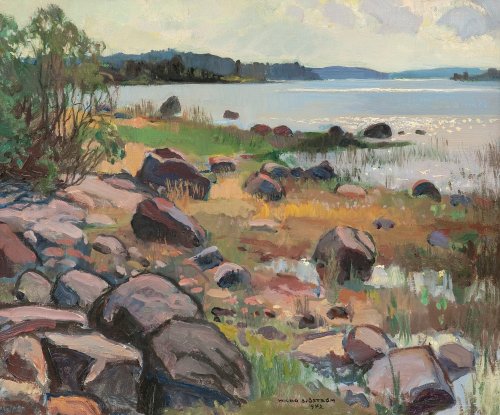 Wilho Sjöström - Rocky Shore. 1942.