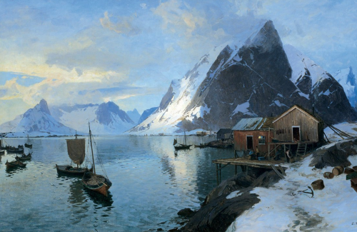 Norwegian landscapes, Even Christophersen Ulving (1863-1952)