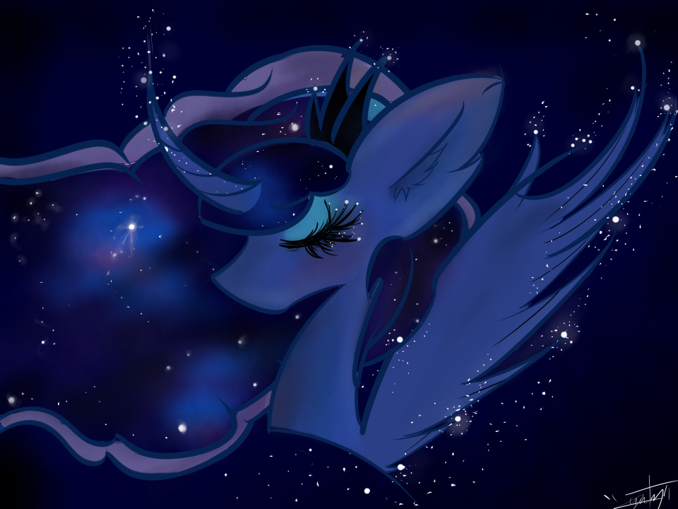 lunarphoenix:  Starry night by tractareSolidum  