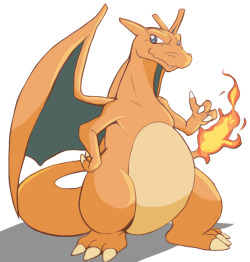 A colored Charizard sketch, I simply colored