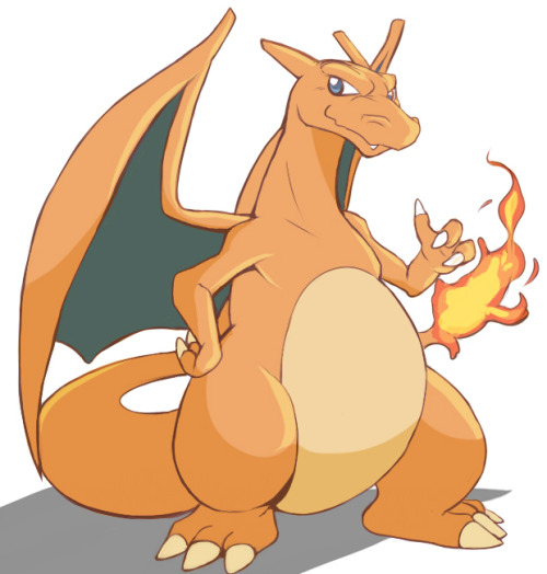 A colored Charizard sketch, I simply colored over everything on one layer. Charizard was one of my favorite Pokemon as a kid. I still usually train one in new games, though it is no longer is on my “main” team.