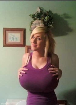 titsplosion:  BOOM… Titsplosion! this is titsplosion love looking at her HUGE TITS BULGING OUT of her top stunning.x