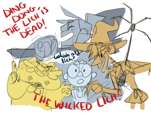 lord-bilingual: (click for better quality) here’s a goofy wizard of oz/adventure zone mashup??