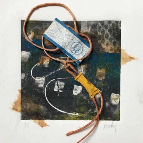 Monoprint #collage #printmaking #teabagart #tgif