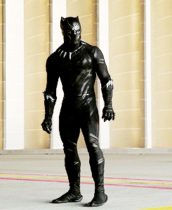 clarkstarks:  I am sexually attracted to Black Panthers suit.   