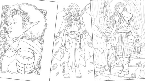 guardian: a fantasy coloring book of women in armor | Tumblr