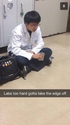 lolrider:  tabandmountaindew:  tabandmountaindew:  Found this picture of my friend Tim on our University’s snapchat page. He also uses locker 420, hence the Snoop picture in the back  Bringing this one back for finals week  and he has pokemon badges