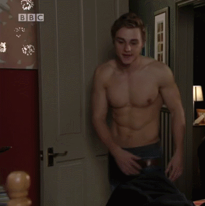 theheroicstarman:  Ben Hardy (Peter Beale) stripping off in EastEnders. 