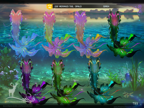 dansimsfantasy: The sims 4. Fantasy DSF MERMAID TAIL OPALO Dance in the majestic sea with this bri