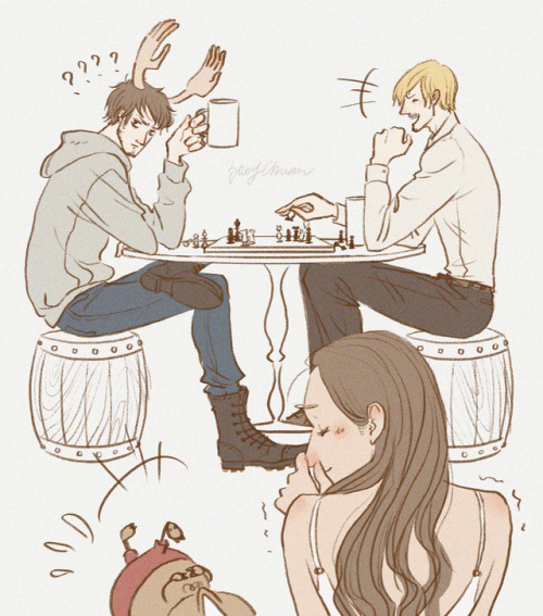 zoeychuannn: Sanji won the game because Law couldn’t focus at all after that lol.