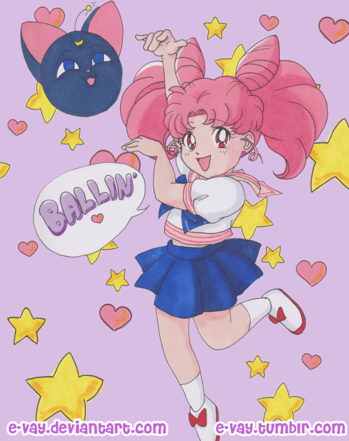 e-vay:  Sailor Mini Moon and Luna Ball are adult photos