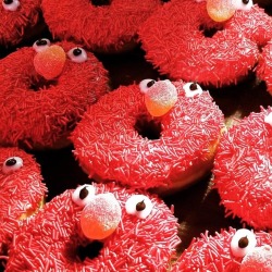 onlyincanadayousay2:the Elmo doughnut, Vandal Doughnuts, Halifax