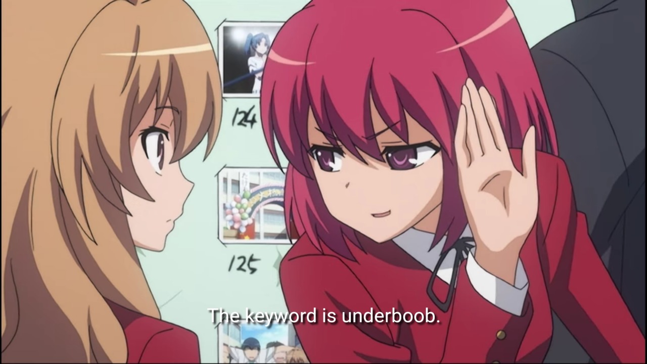 yourlocalautisticoverlord:Minori Being Gay for Ami - Toradora e14