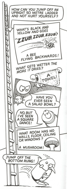 sonichedgeblog:From the ‘Sonic The Hedgehog Joke book’ by Ladybird books.