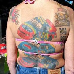 trashythingsgohere:  NASCAR tattoos