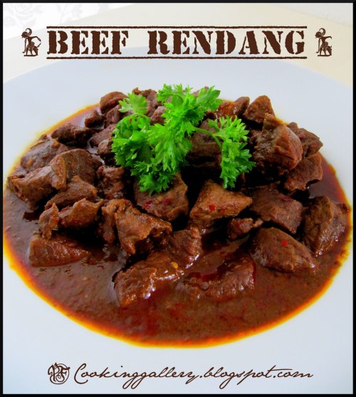 Beef Rendang, Indonesian food :9