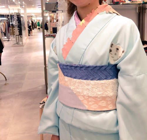 Artic patterned kimono by @highcaloryotome (I believe), presented at FKI展 (Fashion, kimono and Ikimo