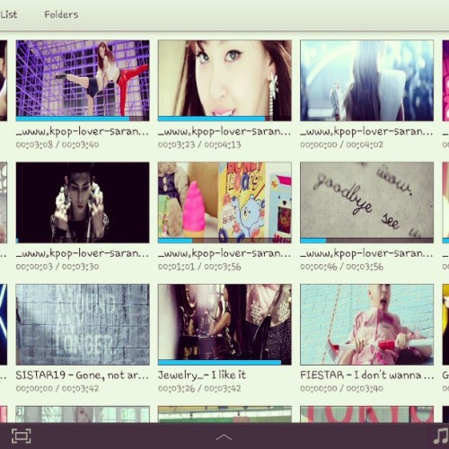 The awkward moment when all of your 63 video clips on your samsung galaxy tab are Kpop music clips&h