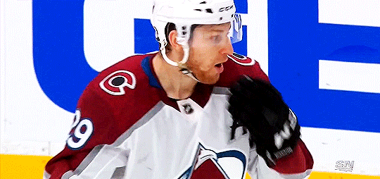 NHL GIFs on X: Nathan MacKinnon WOW. #StanleyCup