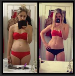 realgirlfitspo:  because-healthy-is-sexy:  MelVFitness posted this image on instagram a few days ago with the following caption: &ldquo;Check out my transformation! It took me 15 minutes. Wanna know my secret? Well firstly I ditched the phonewallet cause