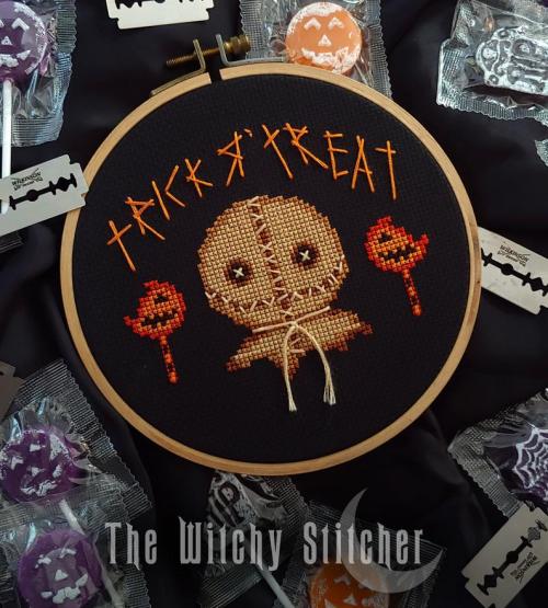 snootyfoxfashion: Halloween Cross Stitch Kits from WitchyStitcher