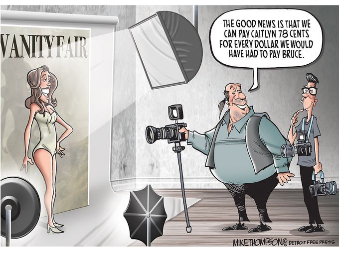 cartoonpolitics:  refers to the ‘gender pay gap’ for women, which is complicated