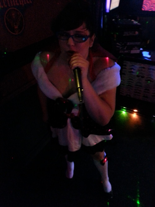 cricketrosethorn:  Halloween 2013. Karaoke at our favorite bar.  