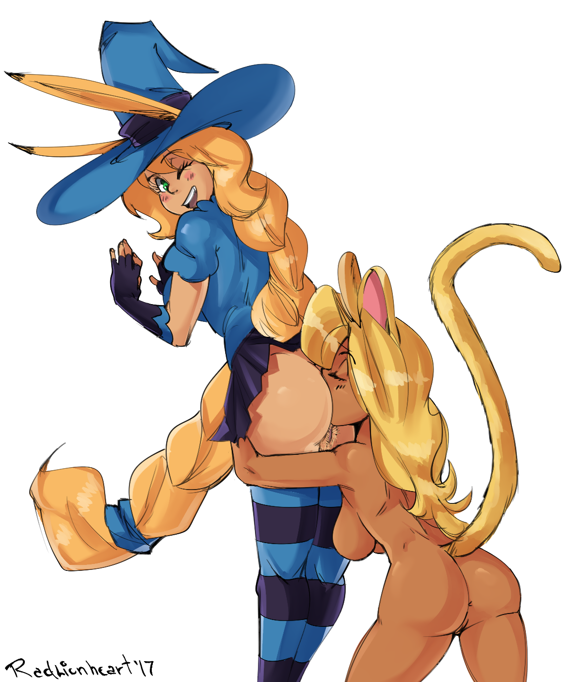 radlionheart:Penne and Harerietta meet up Commissions
