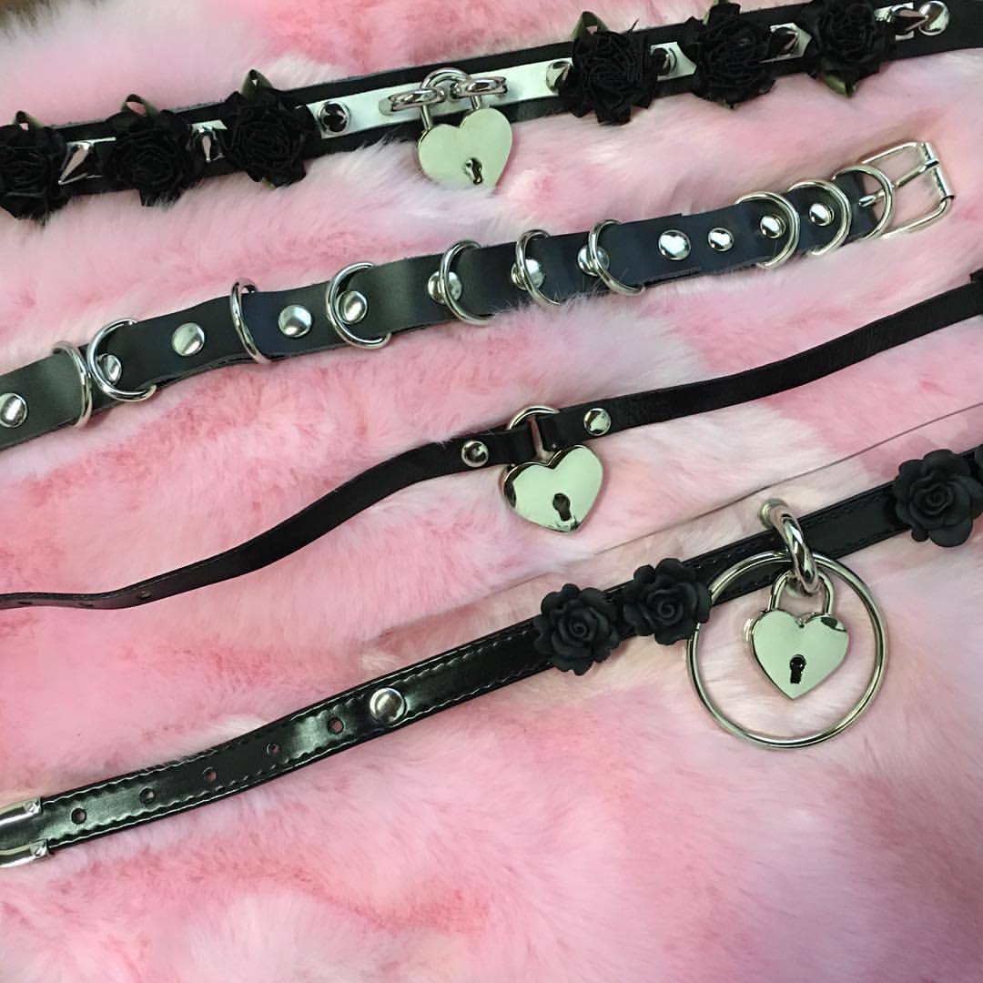 kokopiecoco:  All handmade high quality choker @kokonara89 #kawaii #pastelgoth #goth