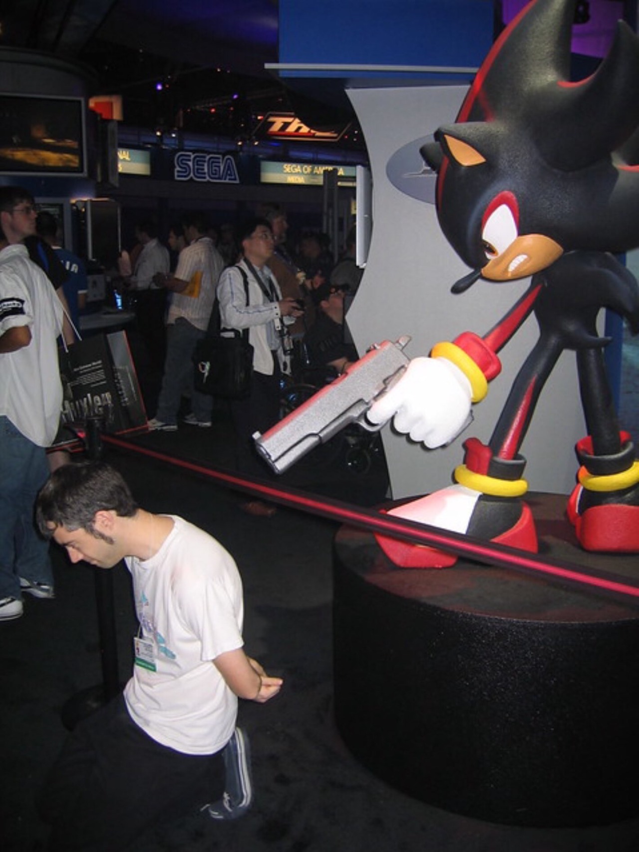 Those random gaming images - Shadow the Hedgehog (2005) Shadow the Hedgehog  displays enormous rage upon coming across a defenseless G.U.N soldier in  the intro. An unforgettable part of the Sonic franchise