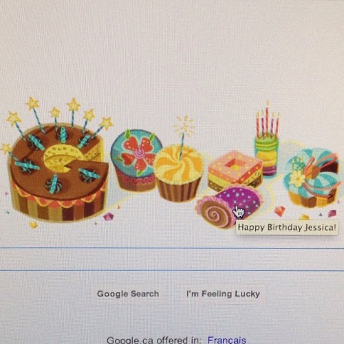 Did you know that #google gives you a #birthday doodle? #googledoodle