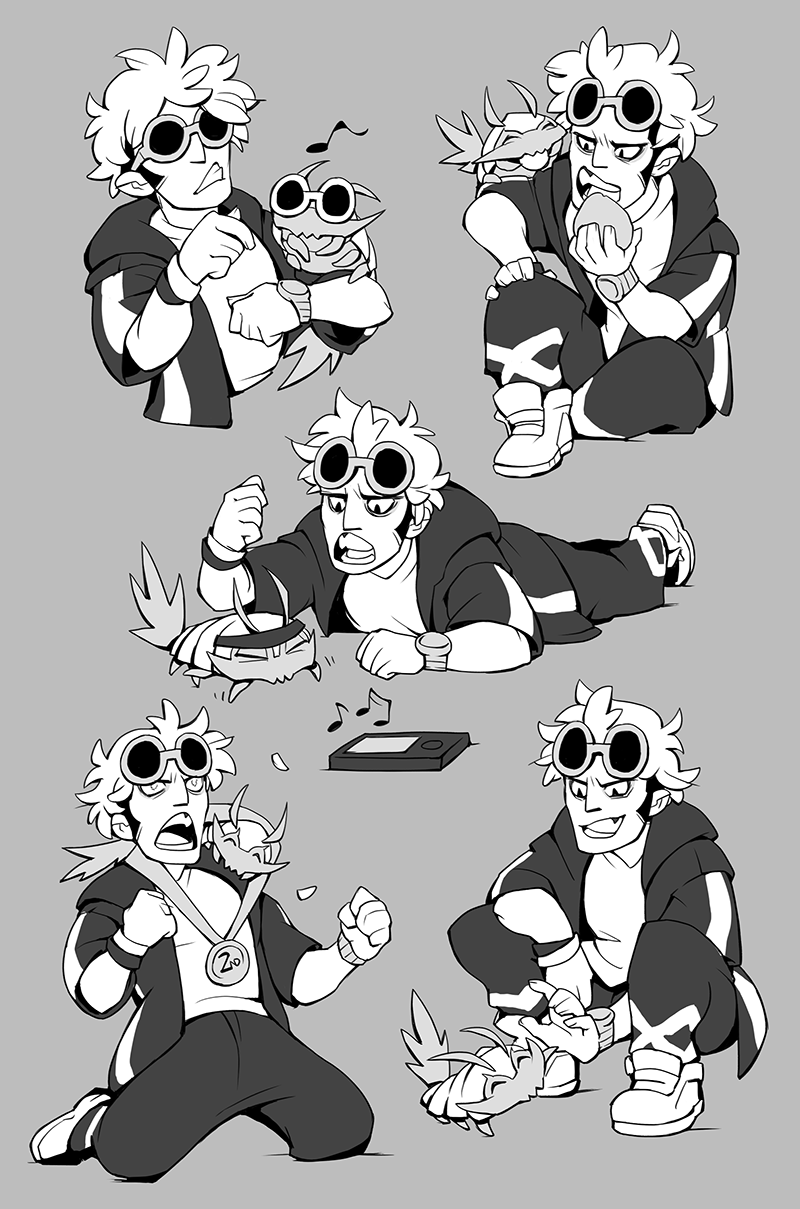 inkskratches: A boy and a bug he is proud of and loves very much. Bonus: 