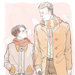 oldmenyaoi:  old men yaois holding hands and blushing is probably the most explicit thing im ever gonna draw for them 