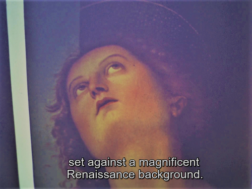 A 1495 painting of Saint Sebastian by Pietro Perugino, featured in Torso (1973)