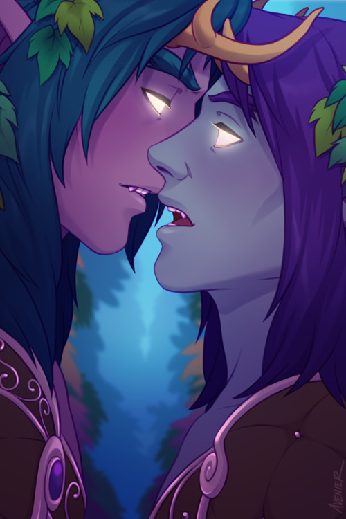 Some young #NightElf druids for patreon November! #WorldofWarcraftpatreon.com/avenier ht