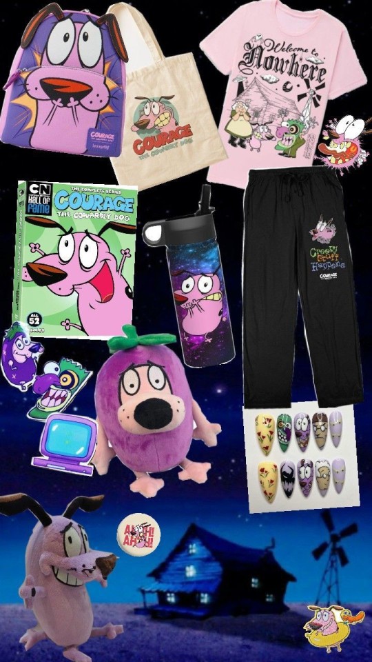Smol moodboard - Courage the Cowardly Dog