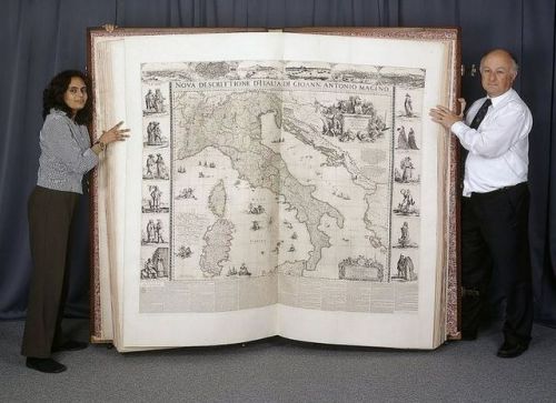 The largest book owned by the British Library, the Klencke Atlas. Recently digitised. 