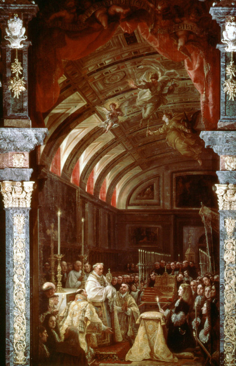 Adoration of the Holy Eucharist, oil on canvas by Claudio Coello, 1685–90; in the sacristy, El