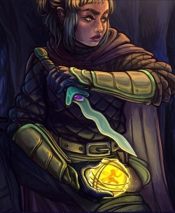 we-are-rogue:  The thief by  Daiany Antunes   No matter what RPG universe I play, this is always my favorite class to play. 