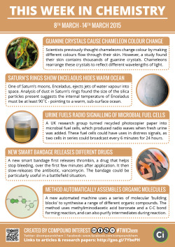 compoundchem:  This Week in Chemistry: chameleon colours, urine-fuelled radio signalling, &amp; more. Links to more detail &amp; original studies here: goo.gl/7YbePH