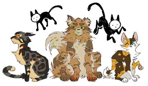 skirophori: there is not a media on this planet i wont draw warrior cats versions of. anyways heres 