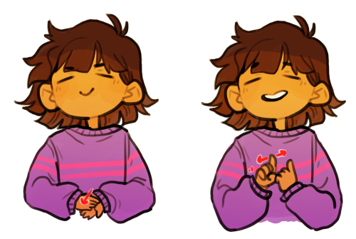 nyxalecto:mute frisk is important ✨(translation: nice to meet you! you, me, date? *wiggles eyebrows*